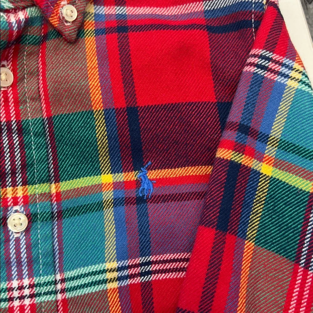 Ralph Lauren Red and Blue Plaid Shirt